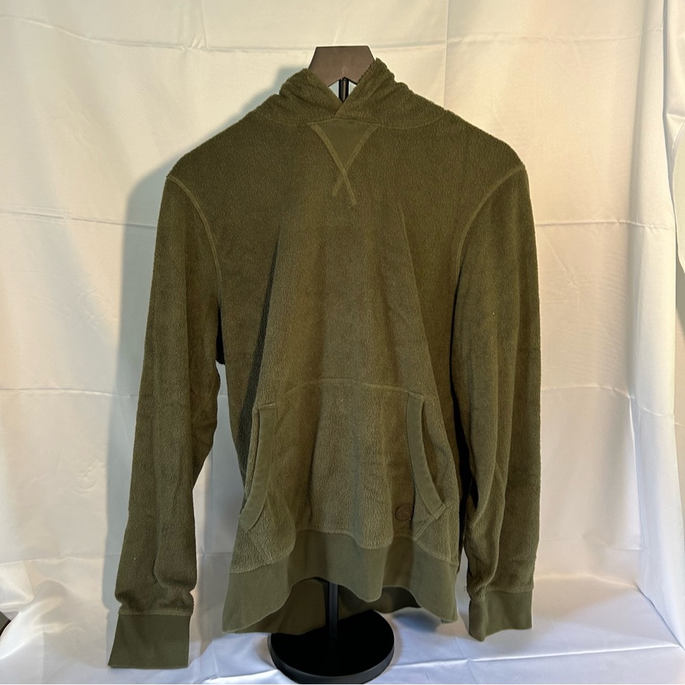 Outerknown Green Terry Cloth Hoodie